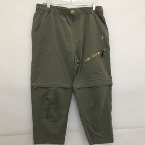Little Donkey Andy Women's Hiking Zip Off Capri Pants Quick Dry UPF 50+ Size XL